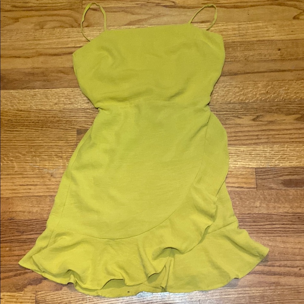 Monteau Mustard Yellow Ruffled Sundress